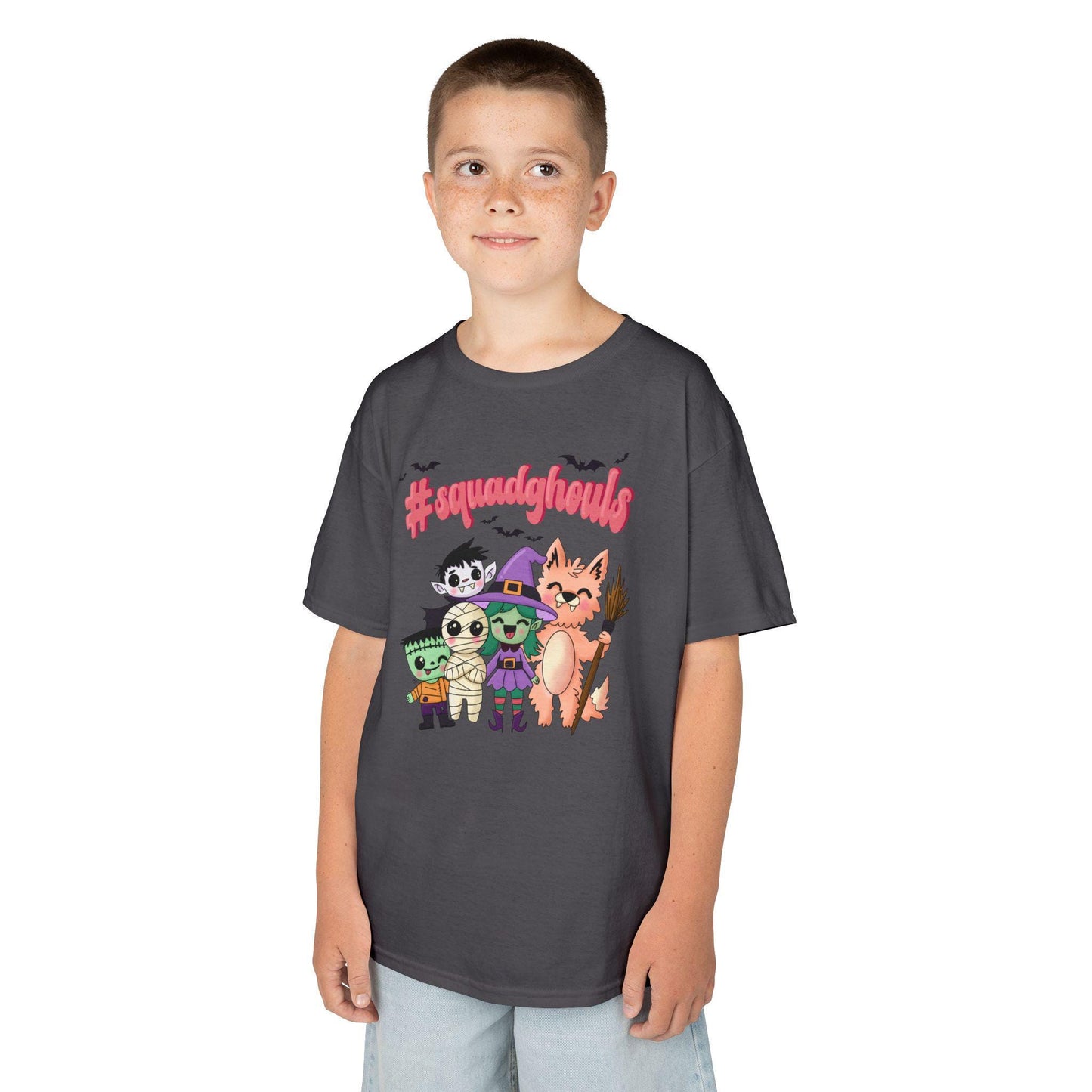 SpookySquad Kids Tee Halloween T-Shirt, Cute Monster Shirt, Kids Halloween Apparel, Fall Fashion, Trick or Treat Shirt