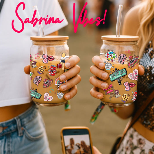 Trendy Pop Star SC Mannchild Libbey Glass Can Wrap PNG | 16oz Tumbler (Digital Download)