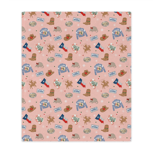 Cowpoke Minky Blanket | Western Baby Shower Gift, Nursery Decor