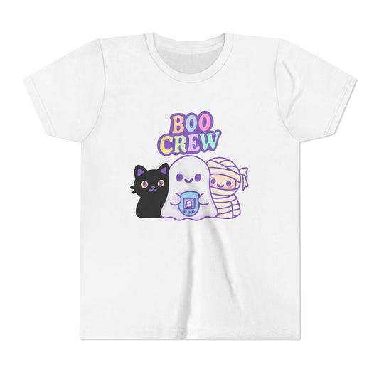 Adorable Halloween Youth Short Sleeve Tee, Cute Ghost & Cat Design, Perfect for Fall, Trick-or-Treat, Halloween Parties, Ghost Crew, [...]