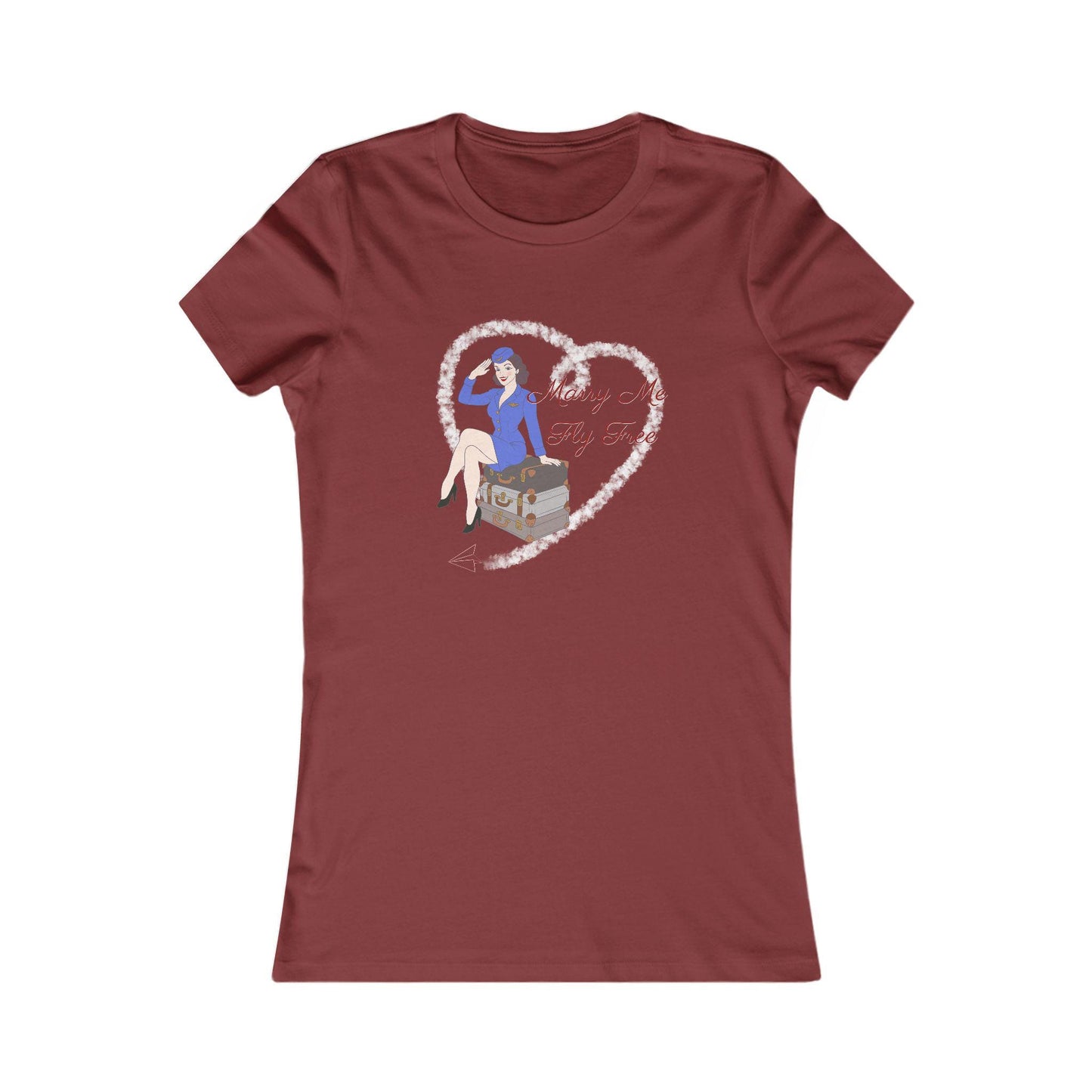 Flight Attendant Tee, Marry Me Fly Free, Airline Crew Uniform Shirt, Pilot Gift, Cabin Crew Shirt, AvGeek T-Shirt, Flight Benefit Top