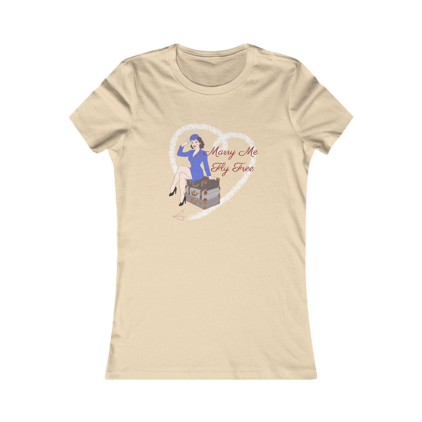 Flight Attendant Tee, Marry Me Fly Free, Airline Crew Uniform Shirt, Pilot Gift, Cabin Crew Shirt, AvGeek T-Shirt, Flight Benefit Top