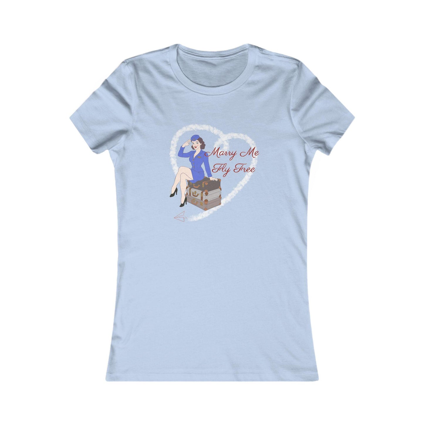 Flight Attendant Tee, Marry Me Fly Free, Airline Crew Uniform Shirt, Pilot Gift, Cabin Crew Shirt, AvGeek T-Shirt, Flight Benefit Top