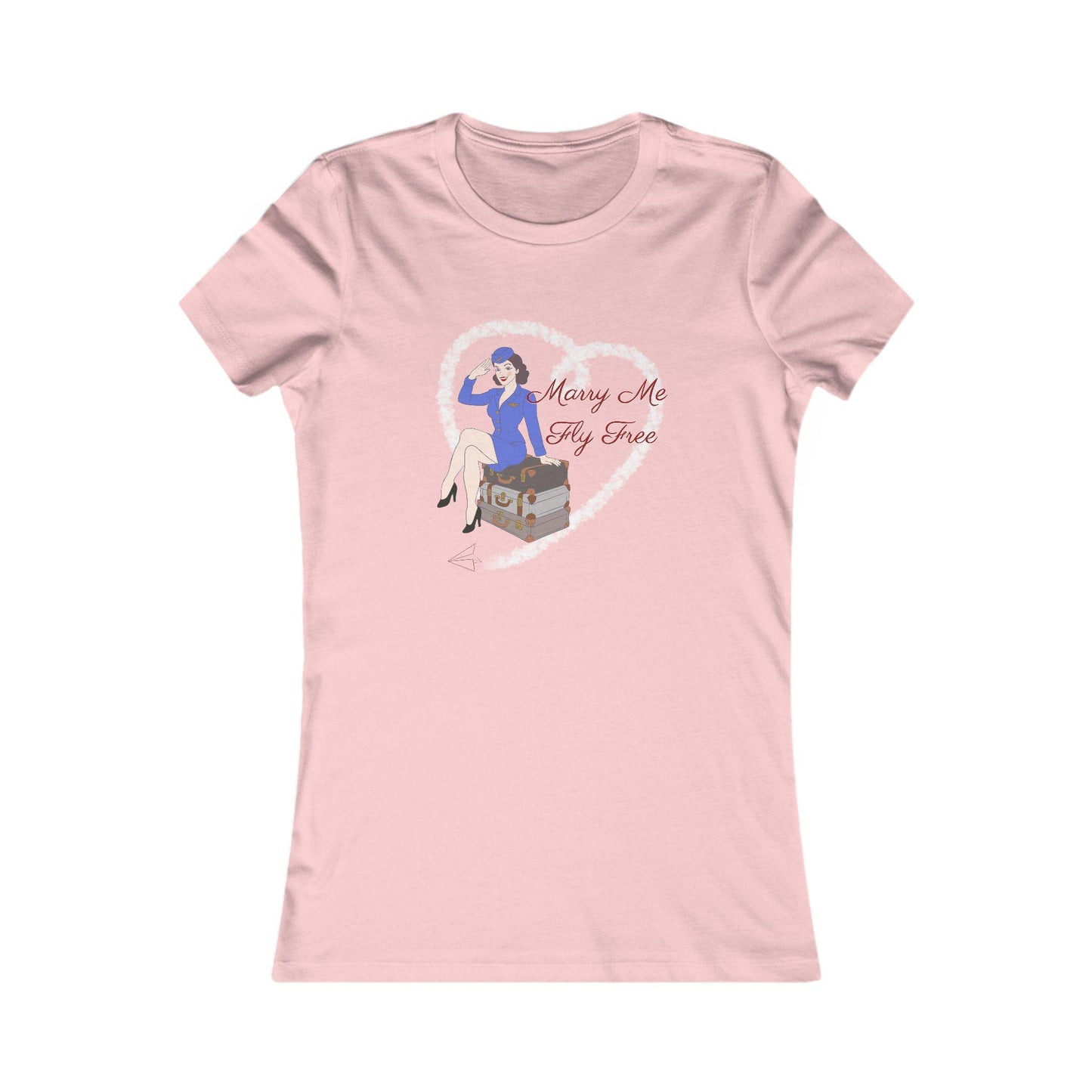 Flight Attendant Tee, Marry Me Fly Free, Airline Crew Uniform Shirt, Pilot Gift, Cabin Crew Shirt, AvGeek T-Shirt, Flight Benefit Top