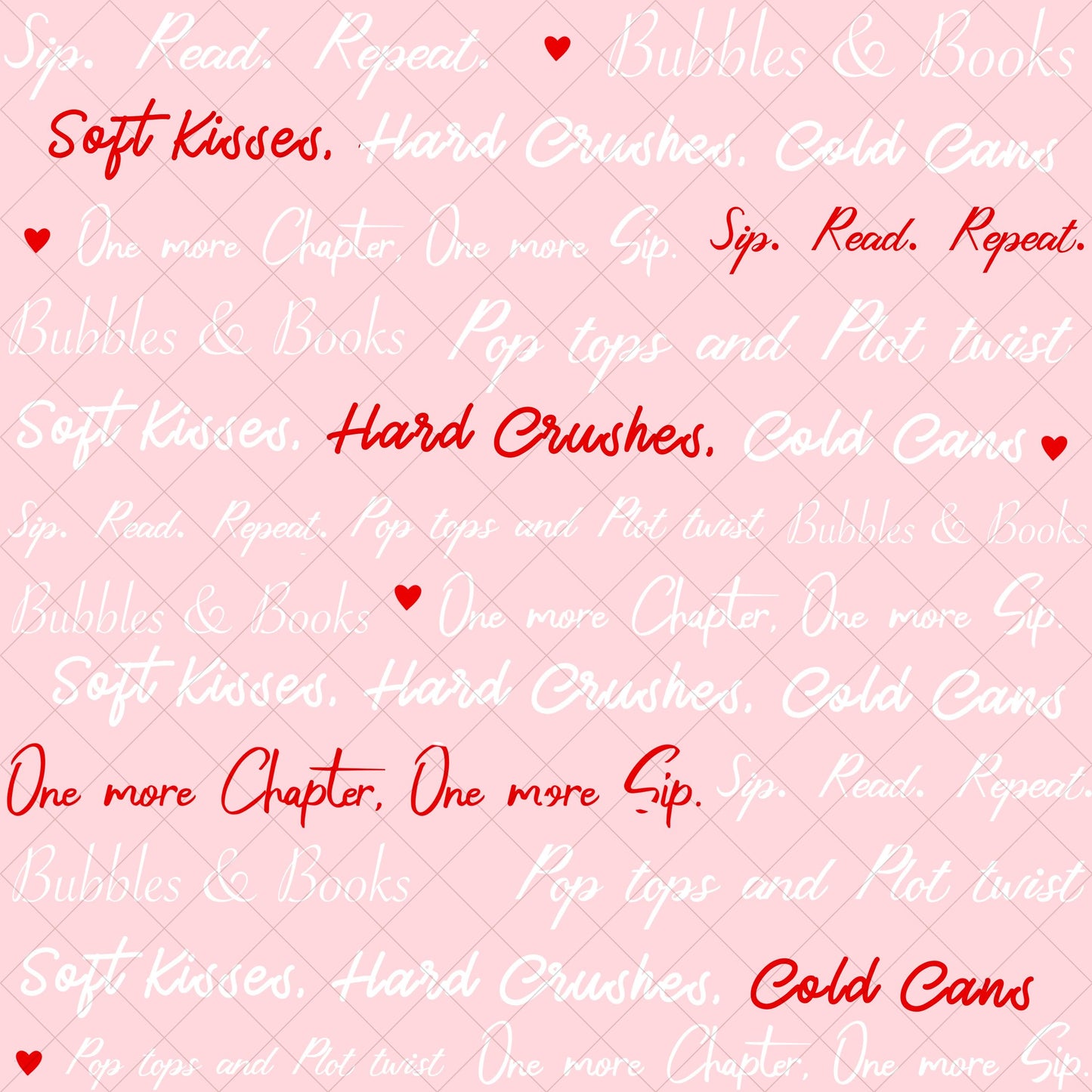 Diet Coke Seamless Pattern Set: Caffeinated Kisses PNG Designs (Digital Download