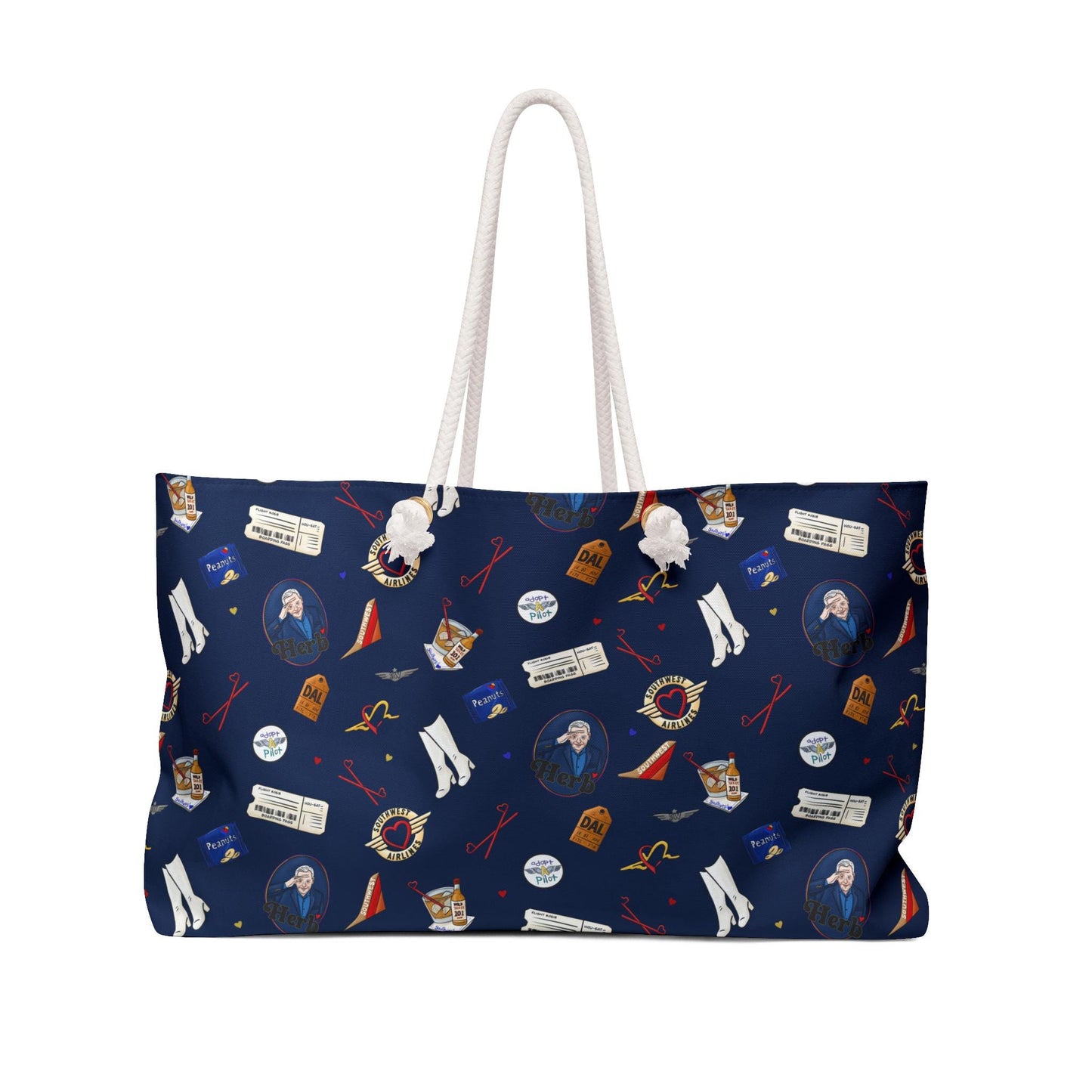 Retro Airline Weekender Bag: Flight Attendant Gift, Southwest Airlines Tribute