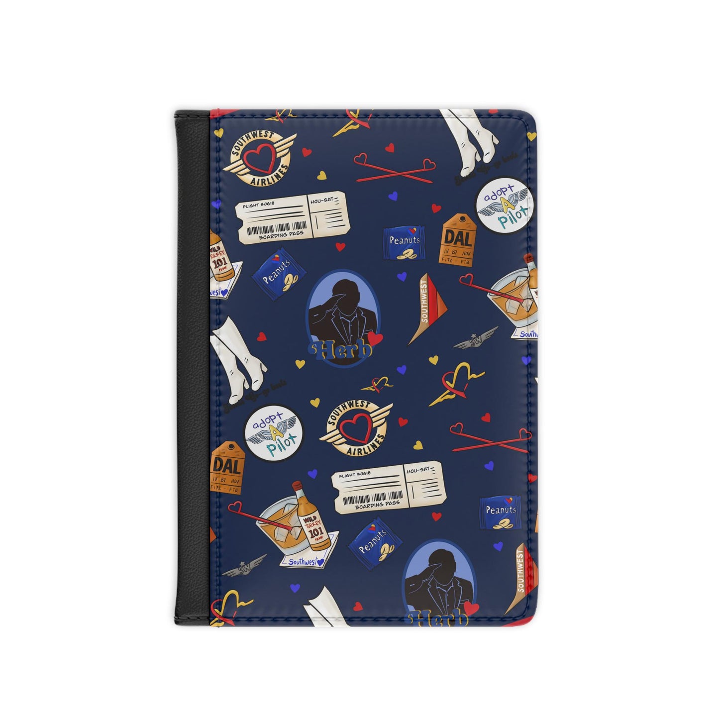 Southwest Airlines Passport Cover: Retro Flight Crew Travel Wallet