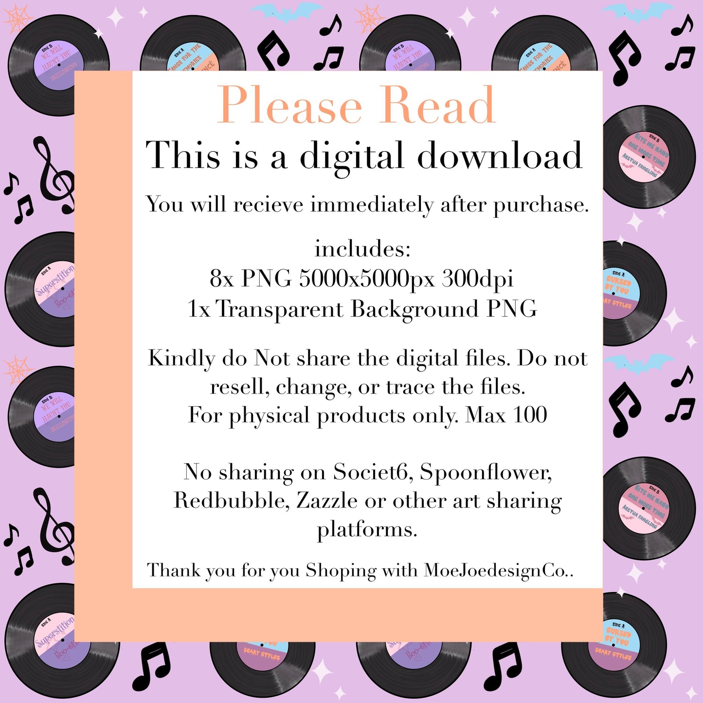 Halloween Seamless Pattern Bundle: Scary-oke Ghosts, Karaoke, Pastel Horror (Digital Download