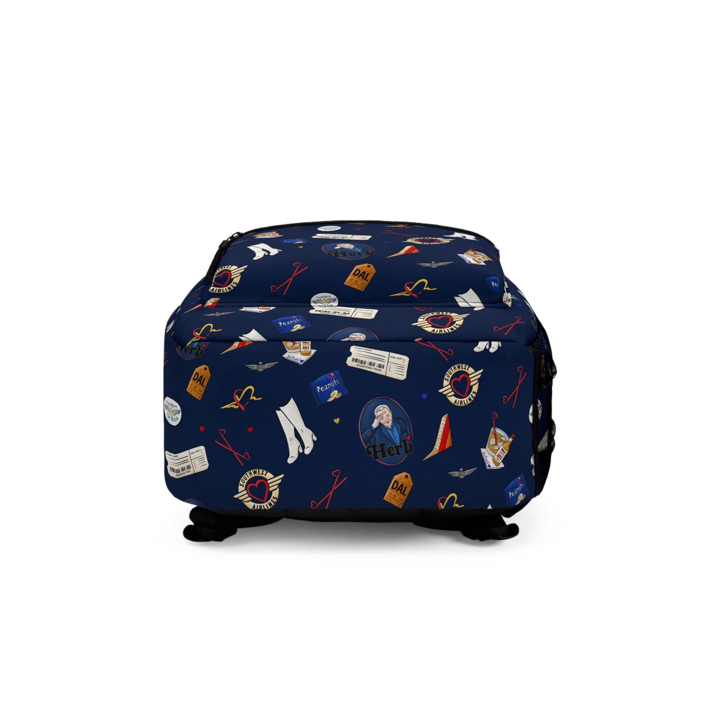 LUV Airline inspired Backpack | Southwest Flight Attendant Gift, Retro Travel Bag