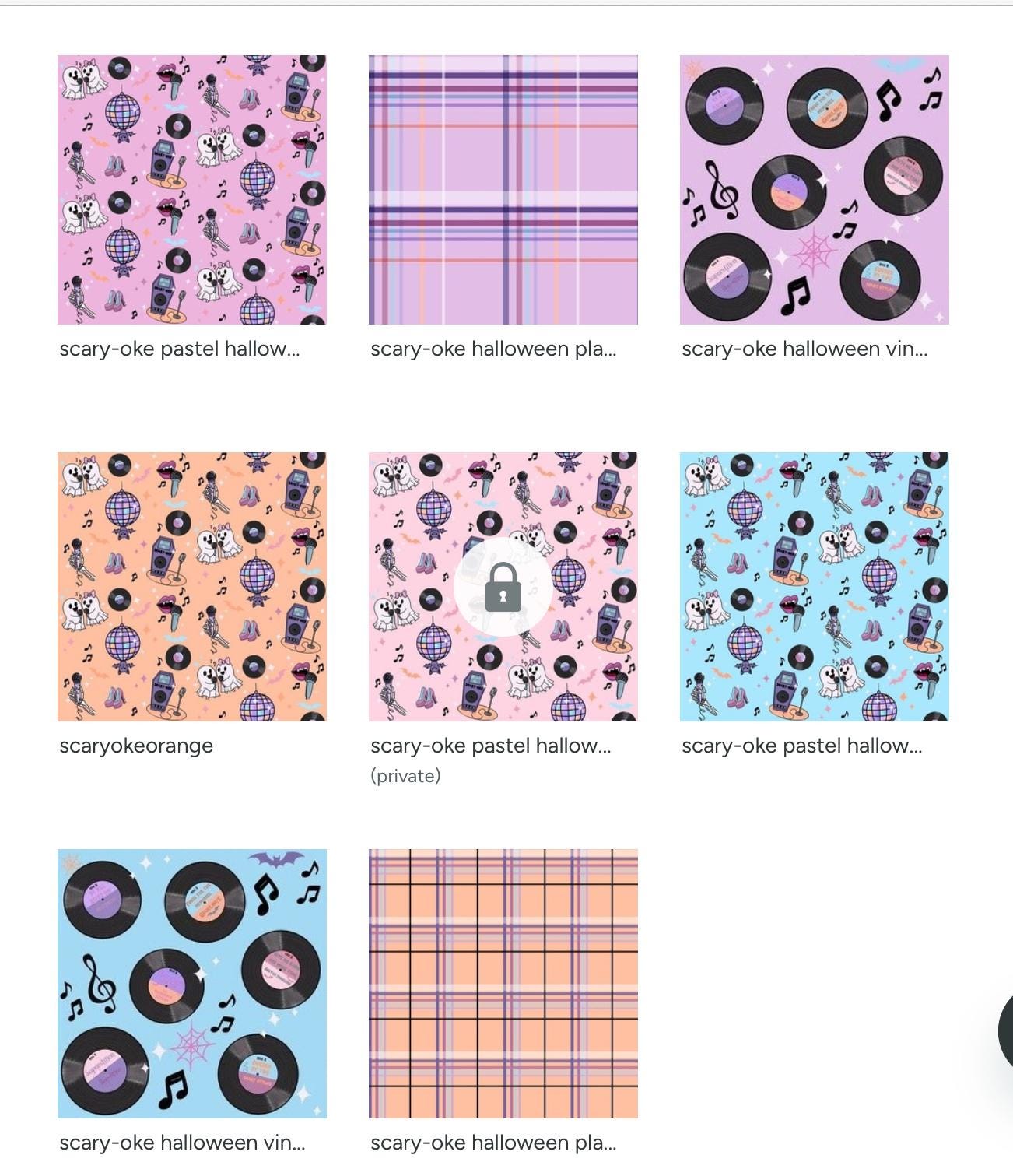 Halloween Seamless Pattern Bundle: Scary-oke Ghosts, Karaoke, Pastel Horror (Digital Download