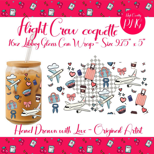 Aviation Glass Wrap: Flight Crew Airplane Design (Digital Download)