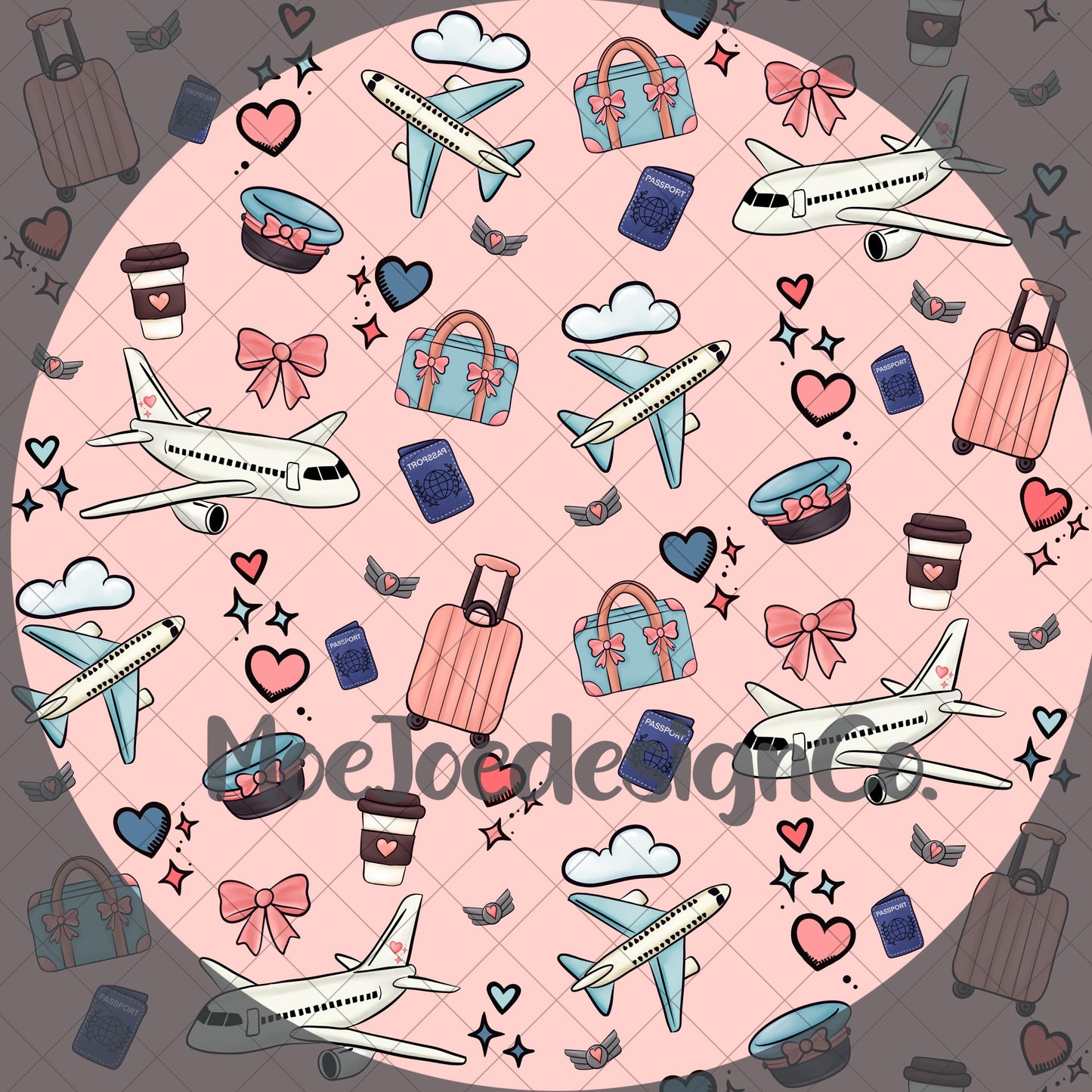 Aviation Glass Wrap: Flight Crew Airplane Design (Digital Download)