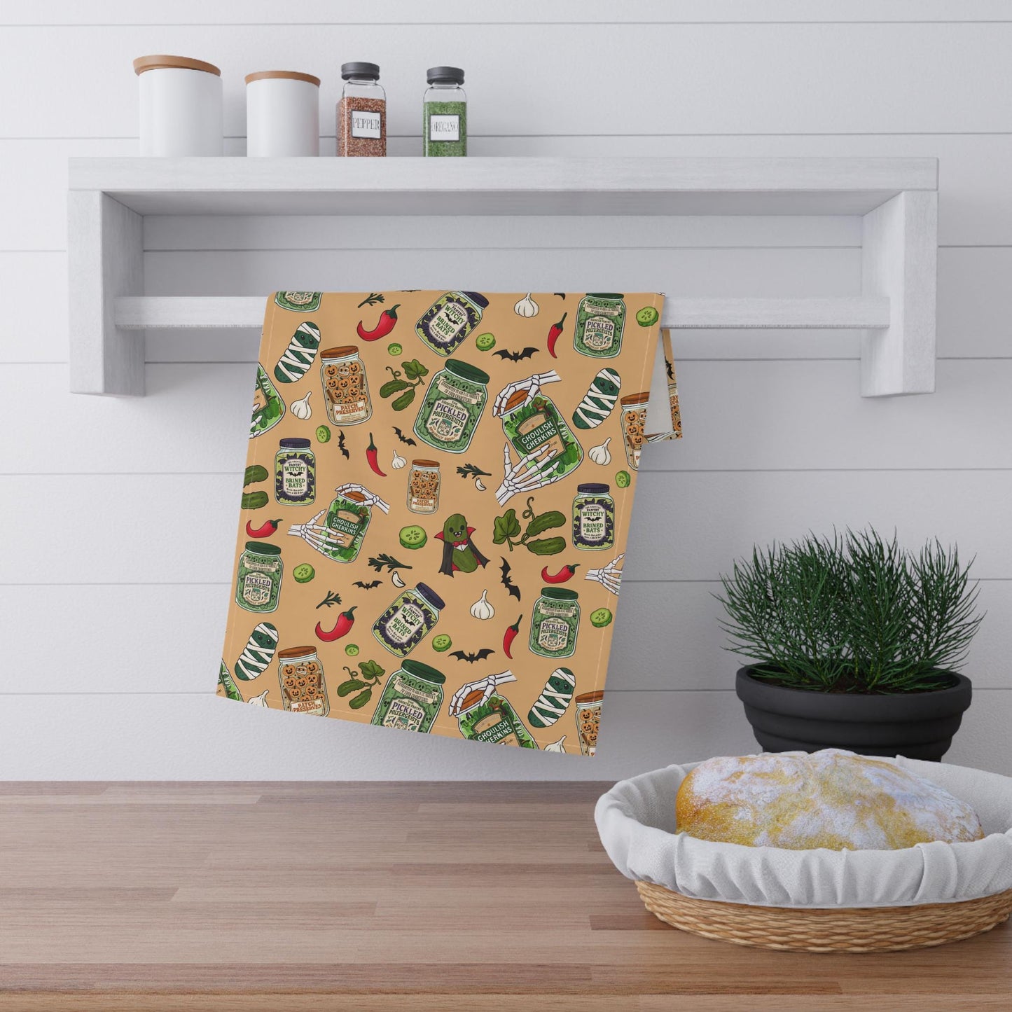 Harvest Tea Towels: Fall Kitchen Decor, Chef Gift