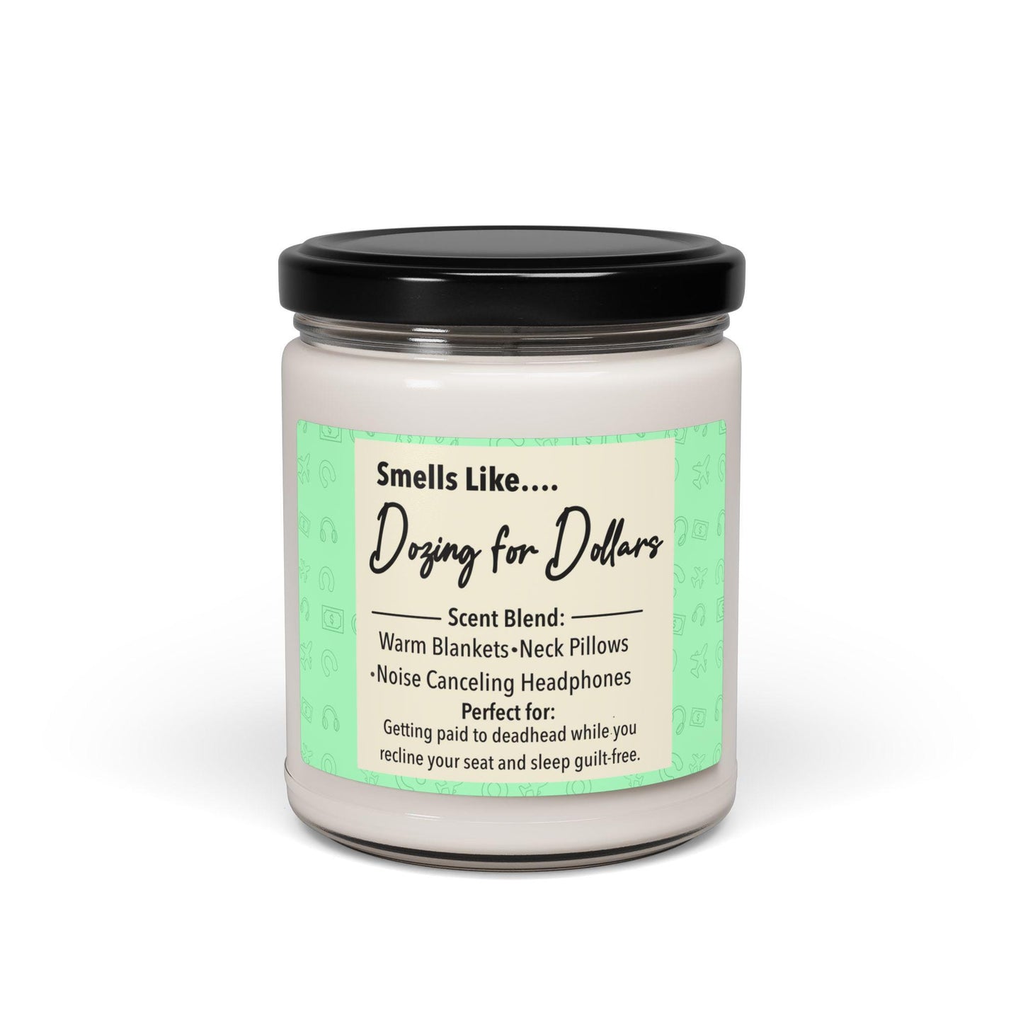 Funny Aviation Soy Candle: Flight Crew Gift - 'Smells Like Crew Life'