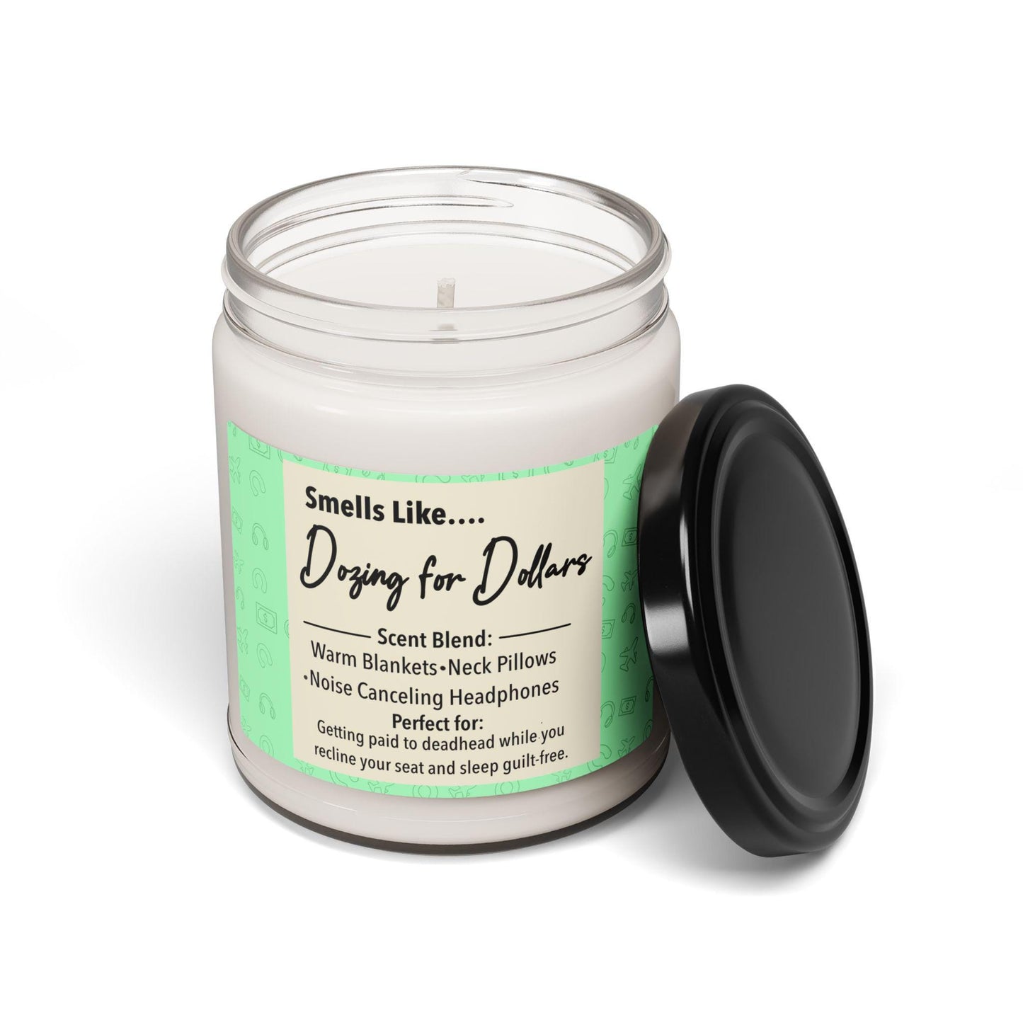 Funny Aviation Soy Candle: Flight Crew Gift - 'Smells Like Crew Life'