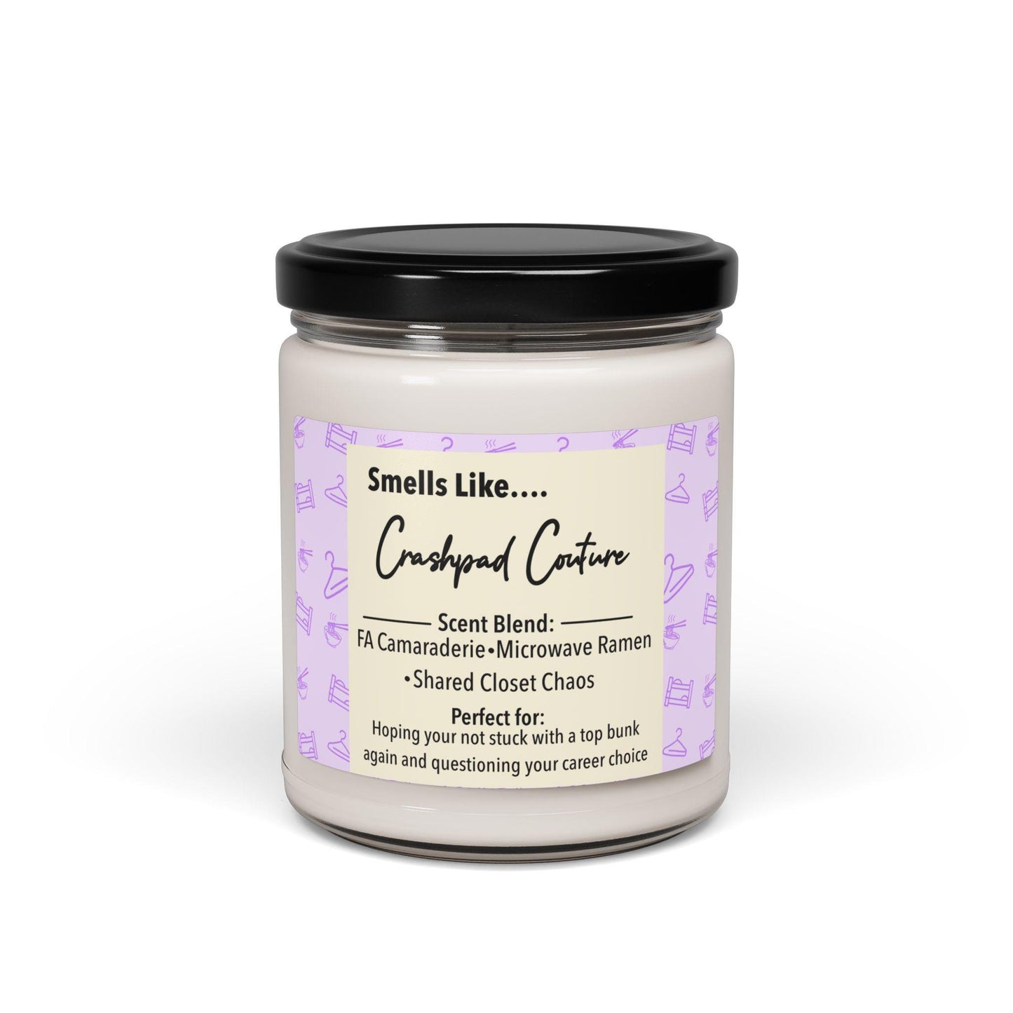 Funny Flight Crew Candle: Aviation Humor Soy Wax Candle