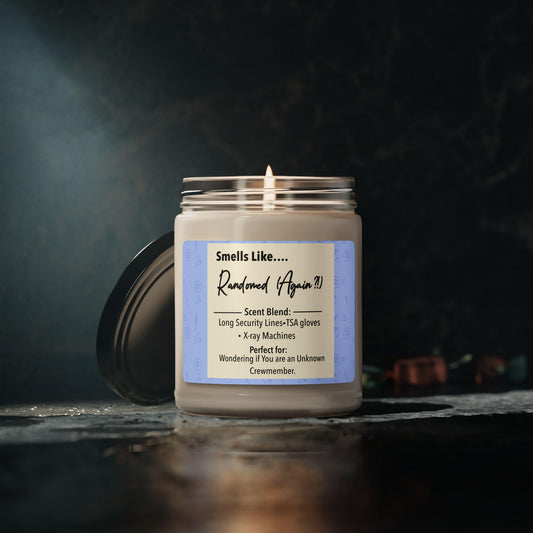 Scented Soy Candle: Airport Vibes - Crew Life Humor, Aromatherapy