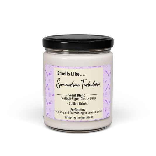Scented Candle, Summertime Turbulence - Travel Gift, Home Spa, Relaxation, Self-care, Aromatherapy