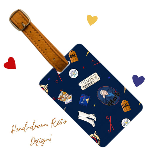 Retro Airline Luggage Tag | Flight Crew Travel Accessory