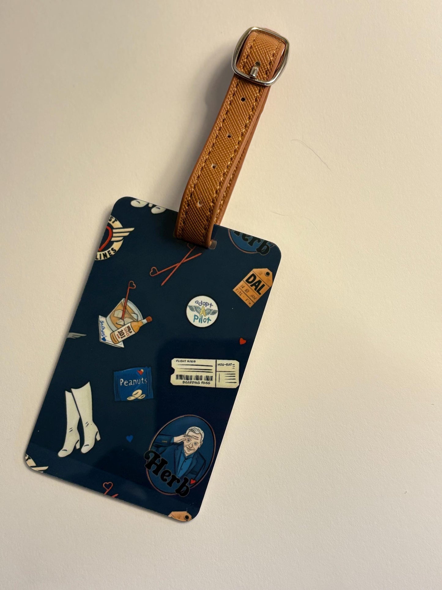 Retro Airline Luggage Tag | Flight Crew Travel Accessory