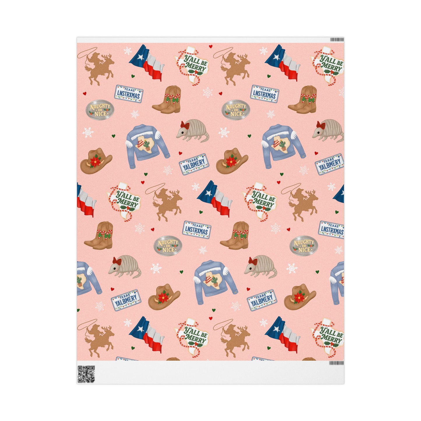 Texas-Themed Wrapping Paper for Gifting, Holiday Wrap, Cowboy Decor, Birthday and Christmas Gift Wrap, Festive Decoration
