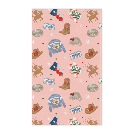 Texas-Themed Christmas Tea Towels, Fun Kitchen Decor, Southwestern Style, Holiday Gifts, Entertaining Essentials