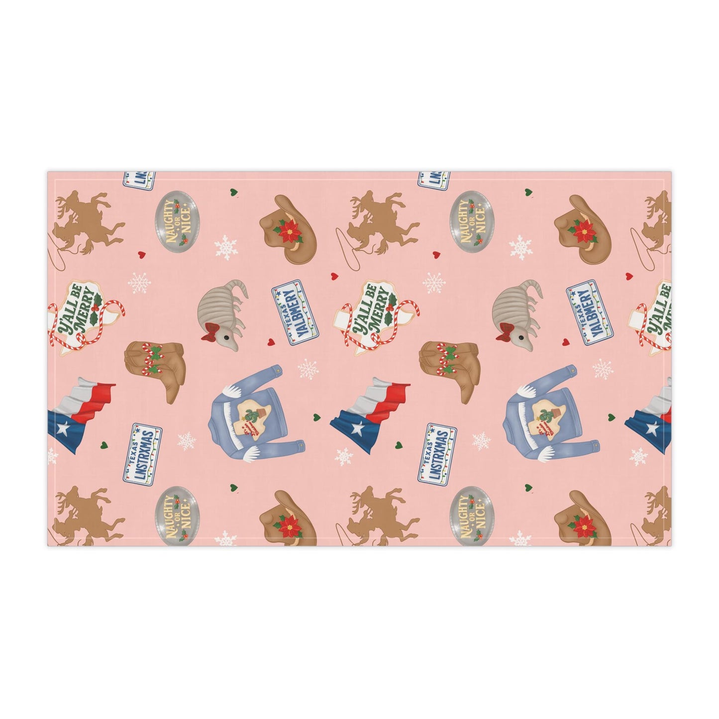 Texas-Themed Christmas Tea Towels, Fun Kitchen Decor, Southwestern Style, Holiday Gifts, Entertaining Essentials