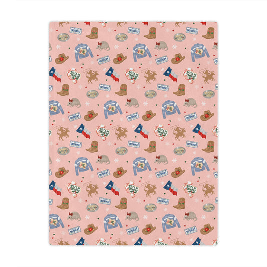 Cowpoke Minky Blanket | Western Baby Shower Gift, Nursery Decor